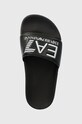 EA7 Emporio Armani klapki dziecięce czarny XSPS10