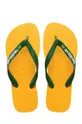 žltá Detské žabky Havaianas BRASIL LOGO Detský