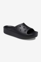 czarny Crocs klapki Classic Platform Slide