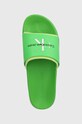 Calvin Klein Jeans papucs SLIDE MONOGRAM TPU zöld YM0YM00361