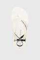 Calvin Klein Jeans slapi BEACH SANDAL MONOGRAM TPU alb YM0YM00838