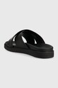 Obuwie Calvin Klein klapki skórzane CRISS CROSS SANDAL LTH HM0HM01069 czarny