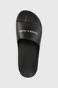 Tommy Jeans papucs BASIC SLIDE fekete EM0EM01144