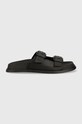 Шлепанцы Tommy Jeans SANDAL имитация натуральной кожи чёрный EM0EM01148