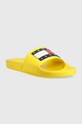 Tommy Jeans klapki POOL SLIDE ESS EM0EM01191 żółty SS25