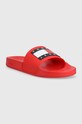 Pantofle Tommy Jeans POOL SLIDE ESS EM0EM01191 červená SS25