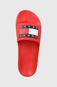 Pantofle Tommy Jeans POOL SLIDE ESS červená EM0EM01191