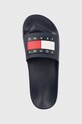 Tommy Jeans papuci POOL SLIDE ESS bleumarin EM0EM01191