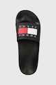 Tommy Jeans papuci POOL SLIDE ESS negru EM0EM01191