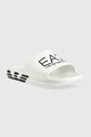 EA7 Emporio Armani papuci XBP008 XK337 D611 XBP008.XK337.D611 alb SS24