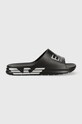 Шлепанцы EA7 Emporio Armani XBP008 XK337 N763 чёрный XBP008.XK337.N763