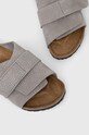 Natikače od brušene kože Birkenstock KYOTO siva 1024502