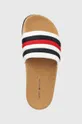 білий Шльопанці Tommy Hilfiger CORPORATE CORK POOL SLIDE