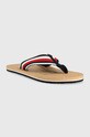 Tommy Hilfiger japonki HILFIHER CORK BEACH SANDAL FM0FM04475 granatowy SS23