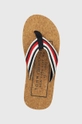 mornarsko modra Japonke Tommy Hilfiger HILFIHER CORK BEACH SANDAL