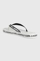 Încălțăminte Karl Lagerfeld slapi KOSTA MNS KL71003.Y10 alb