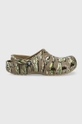 зелёный Шлепанцы Crocs Classic Printed Camo Clog Мужской