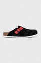 Παντόφλες σουέτ Birkenstock 1025939 Planet friendly μαύρο 1025939
