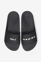 negru Rick Owens papuci Rubber slippers