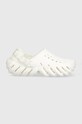 Шльопанці Crocs Echo Clog платформа білий 207937.100