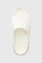 white Crocs sliders Echo slide