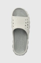 gray Crocs sliders Echo Slide