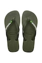 Žabky Havaianas BRASIL LOGO plochý zelená 4110850.3058