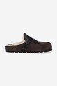 MCQ papuci din piele Grow-Up piele întoarsă maro 682023R27982123
