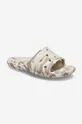 beige Crocs ciabatte slide Classic Marbled 206879