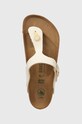 Birkenstock klapki Gizeh Canvas beżowy 1023990.EGGSHELL
