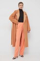 Calvin Klein płaszcz wełniany K20K205006.PPYX pomarańczowy SS23