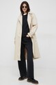 Calvin Klein płaszcz bawełniany K20K204999.PPYX beżowy SS23