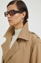 Trench kabát Abercrombie & Fitch béžová KI144.2244.400