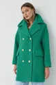зелений Вовняне пальто Red Valentino