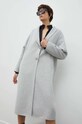 Вълнено палто American Vintage сив DADO17HCE23