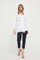 Бавовняний піджак United Colors of Benetton 281YDW00W.101 білий SS23
