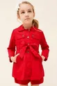 czerwony Mayoral płaszcz dziecięcy Dziewczęcy