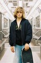 Детско яке бомбър Sisley бомбър черен 2E9GYN00M.G.SEASONAL