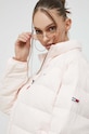 Péřová bunda Tommy Jeans DW0DW14929.PPYX růžová