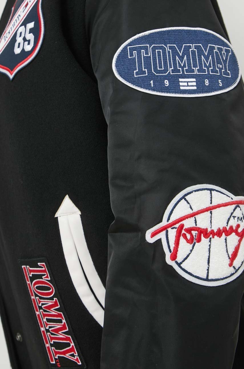 Tommy Jeans kurtka bomber z domieszką wełny Damski