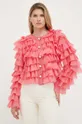 ružová Hodvábna košeľa Custommade Gro By NBS