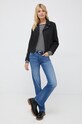 Kožený křivák Pepe Jeans Roma PL402145.999 černá SS23