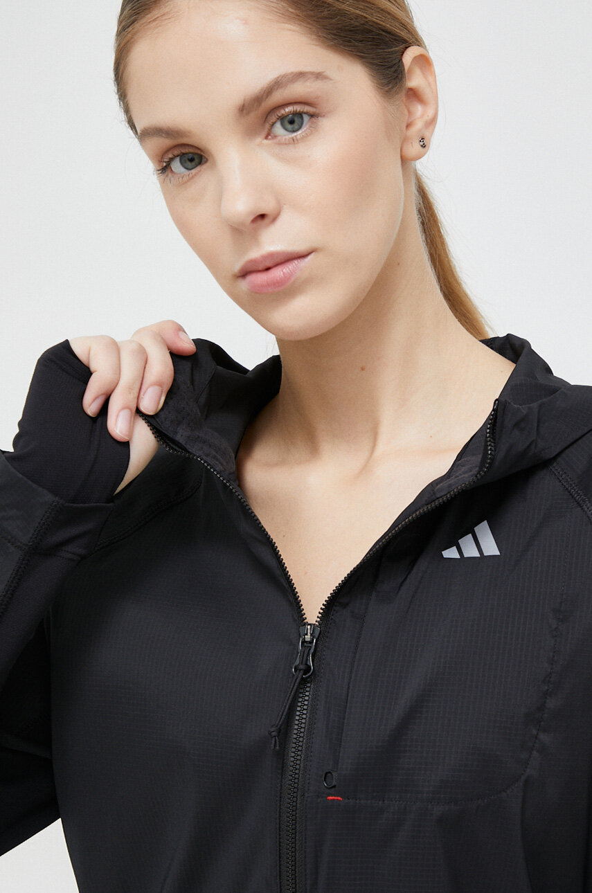 černá Běžecká bunda adidas Performance Fast