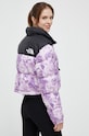 Odzież The North Face kurtka puchowa NUPTSE SHORT JACKET NF0A5GGEIAT1 fioletowy