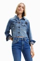Desigual geacă din denim pentru copii necaptusit albastru 23SWED23