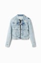 Desigual kurtka jeansowa 23SWED27 niebieski