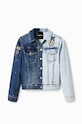 Desigual kurtka jeansowa 23SWED43 niebieski