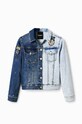 Desigual kurtka jeansowa 23SWED43 niebieski