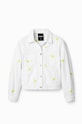 Desigual geacă din denim 23SWED61 alb