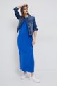 United Colors of Benetton kurtka jeansowa 27YFDN00N.901. niebieski SS23